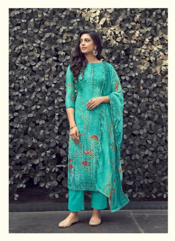KARMA RIWAAZ VOL-3 Stylish Latest Fancy Designer Festive Wear Pure Maslin Digital Print Salwar Suit Collection